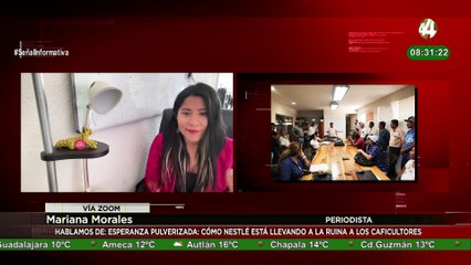 Mariana Morales habla de la investigación "Nestlé está llevando a la ruina a los caficultores"