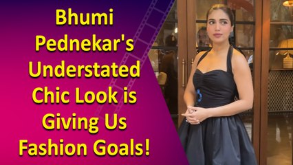 Bhumi Pednekar Slays the Streets of Bandra in a Chic Black Dress!