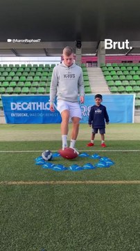 This LKG student scored a football training session with Toni Kroos