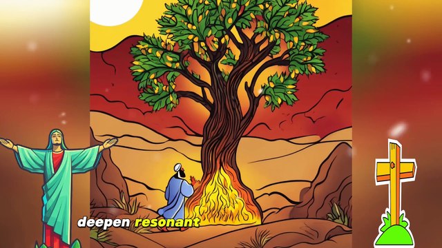 Kids Bible Stories | Moses and the Burning Bush A Nighttime Miracle