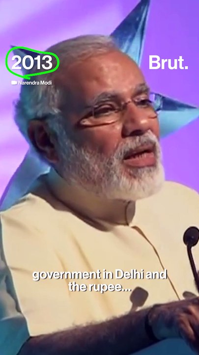 When P̶M̶  Modi was concerned over the falling rupee