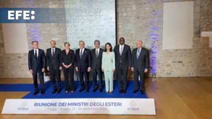 Foto de familia de los ministros de Exteriores del G7
