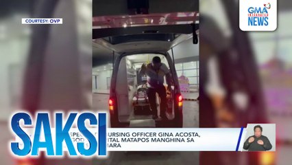 OVP special disbursing officer Gina Acosta, isinugod sa ospital matapos manghina sa pagdinig sa Kamara | Saksi