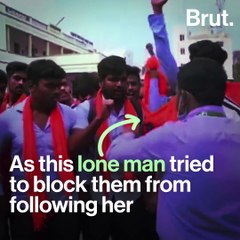 The Woman Who Stared Down A Saffron Mob