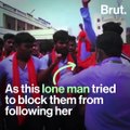 The Woman Who Stared Down A Saffron Mob