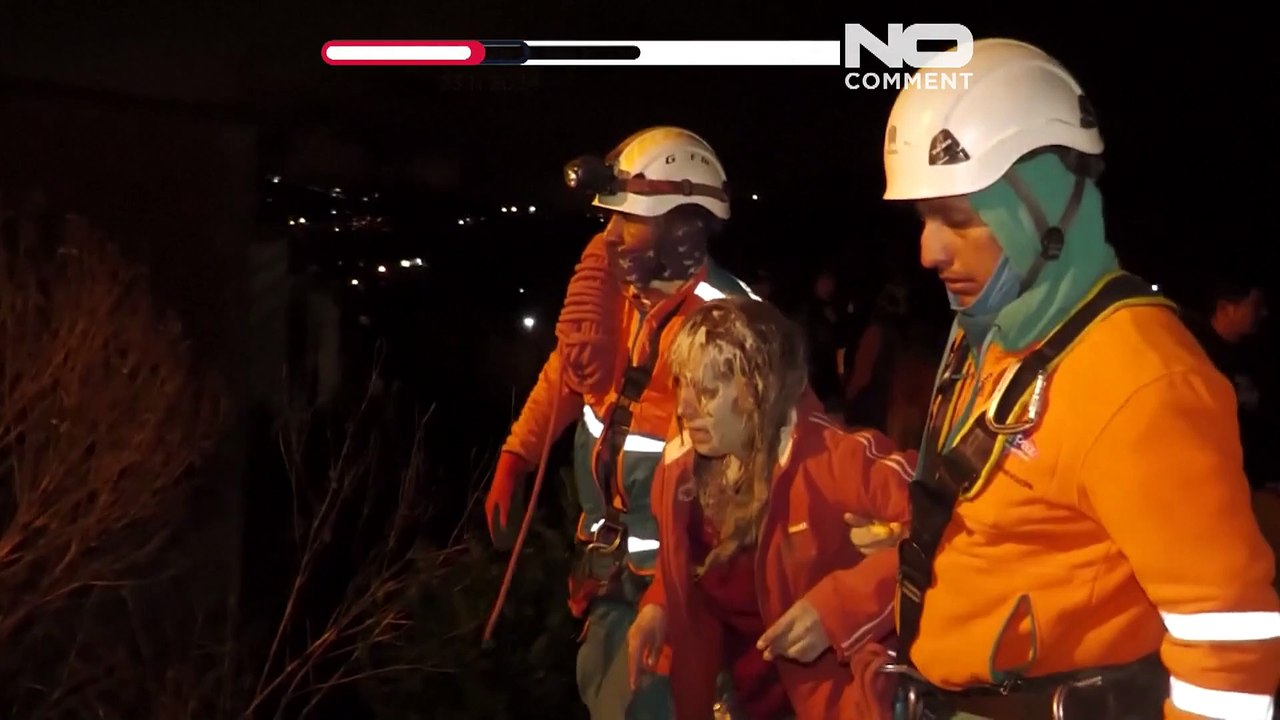 No Comment: 6 Menschen nach Erdrutsch in Bolivien gerettet