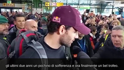 Coppa Davis, applausi a Fiumicino per Berrettini dopo la vittoria a Malaga