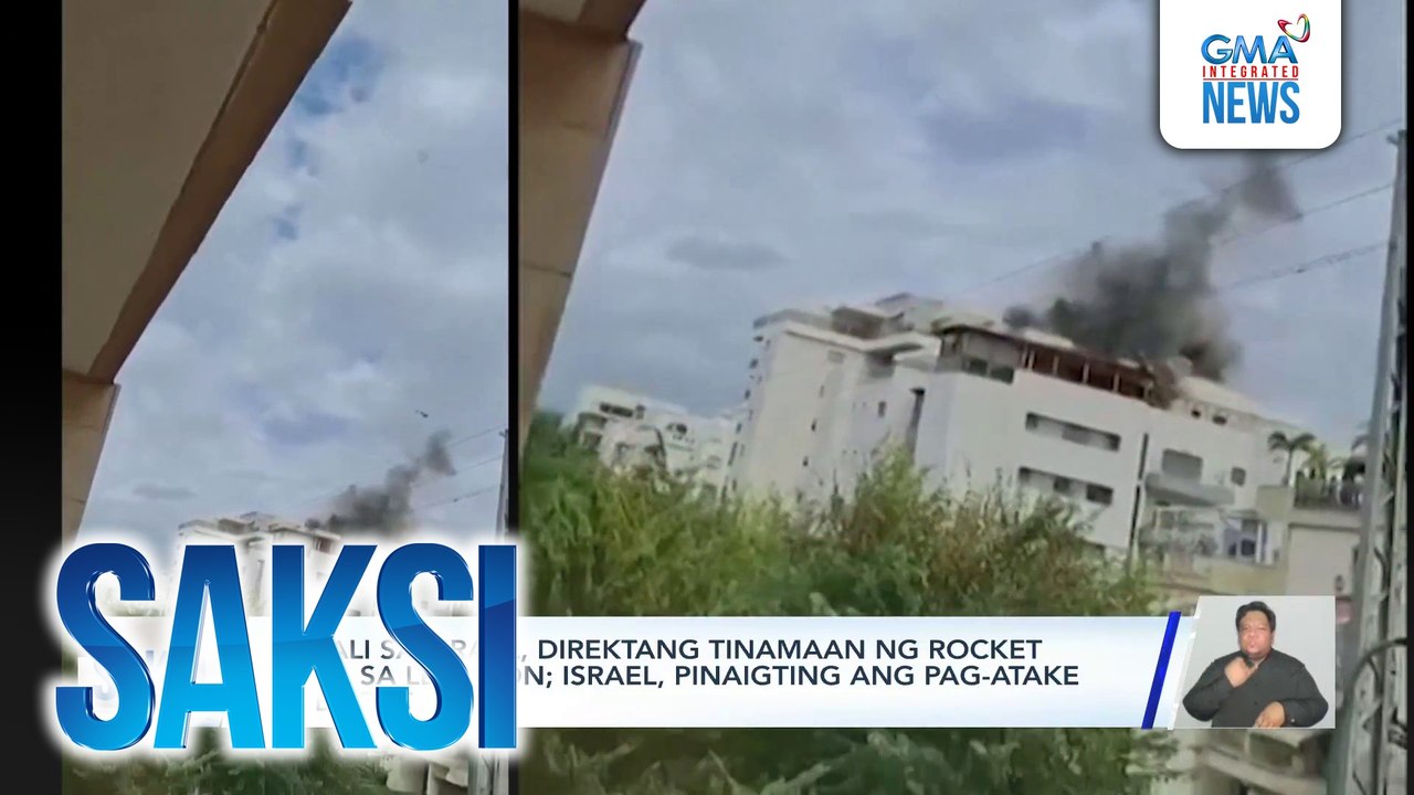 Gusali sa Israel, direktang tinamaan ng rocket mula sa Lebanon; Israel, pinaigting ang pag-atake sa Beirut | Saksi