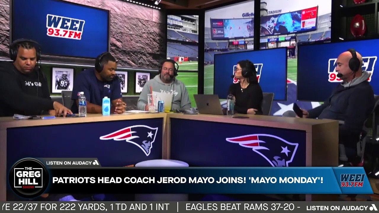 Patriots Head Coach Jerod Mayo joins! Mayo Monday! What does Mayo think about the penalties?