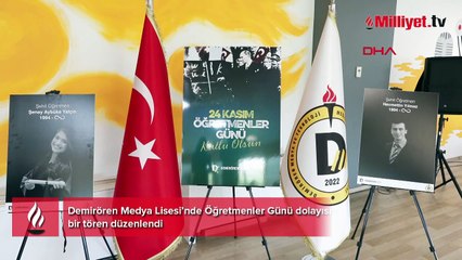 Demirören Medya Lisesi’nden anlamlı Öğretmenler Günü etkinliği