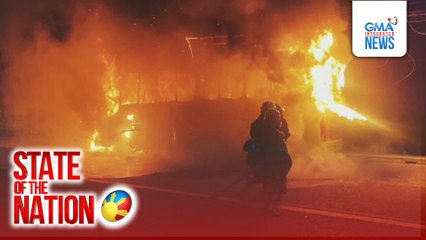 Pampasaherong bus, nasunog sa Cabatuan, Iloilo | SONA