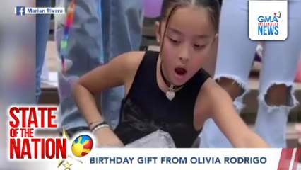 Birthday gift from Olivia Rodrigo ;10th Wedding Anniversary ng Kapuso Royal Couple, Atbp. | SONA