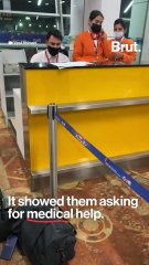 Panic-stricken woman faints after denied boarding