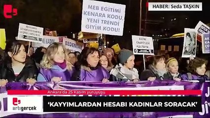 Ankara’da 25 Kasım yürüyüşü: ‘Kayyımlardan hesabı kadınlar soracak'