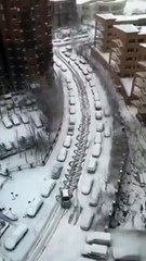 Mettez les pneus neige sinon ce sera l'effet zigzag garanti !