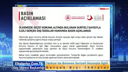 Türkiye'de Bulunan Suriyeli Sayısıyla İlgili Gerçek Dışı İddialar