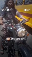 When a biker threatened traffic cops