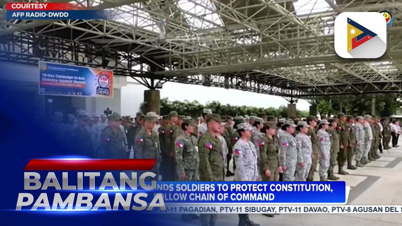 AFP chief reminds soldiers to protect Constitution, follow chain of command
