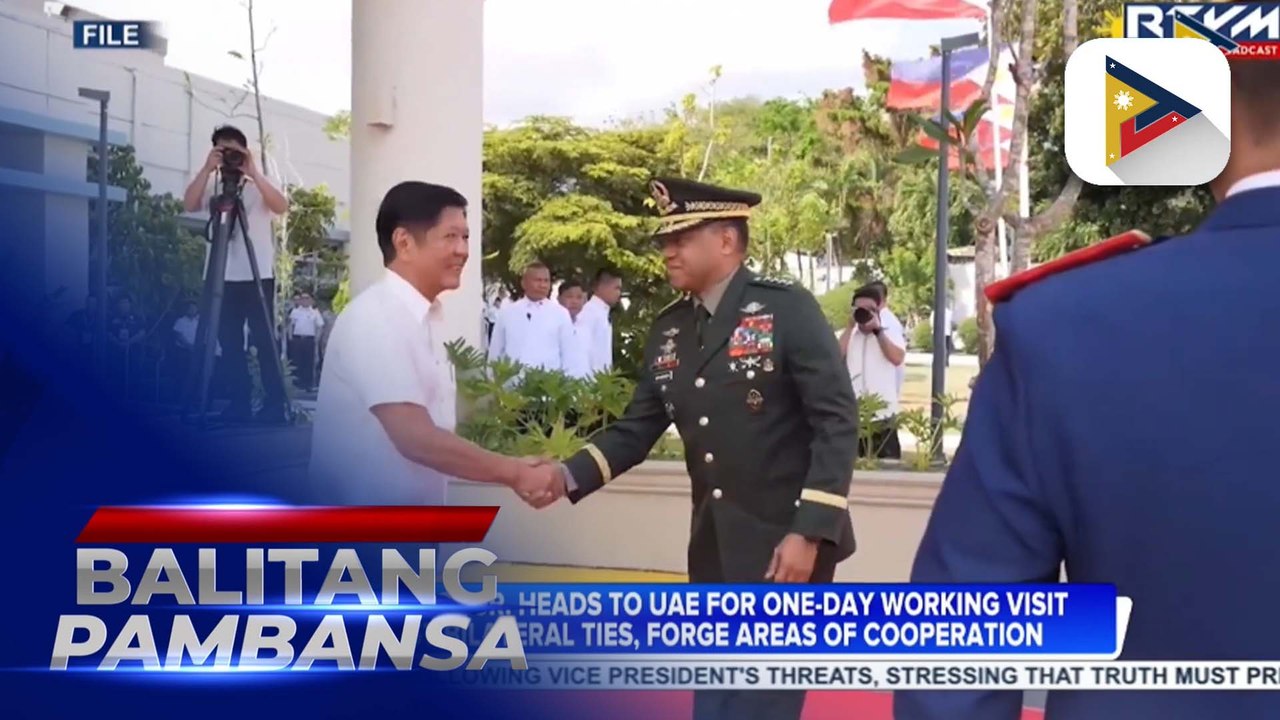 PBBM heads to UAE for one-day working visit to boost bilateral ties, forge areas of cooperation