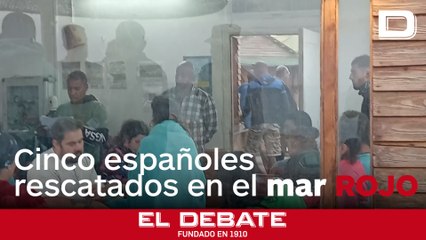 Cinco españoles han sido rescatados tras el naufragio de un yate en el mar Rojo