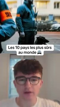 Les 10 pays les plus sûrs au monde 🚔 #police #classement #pays #top10 #sécurité