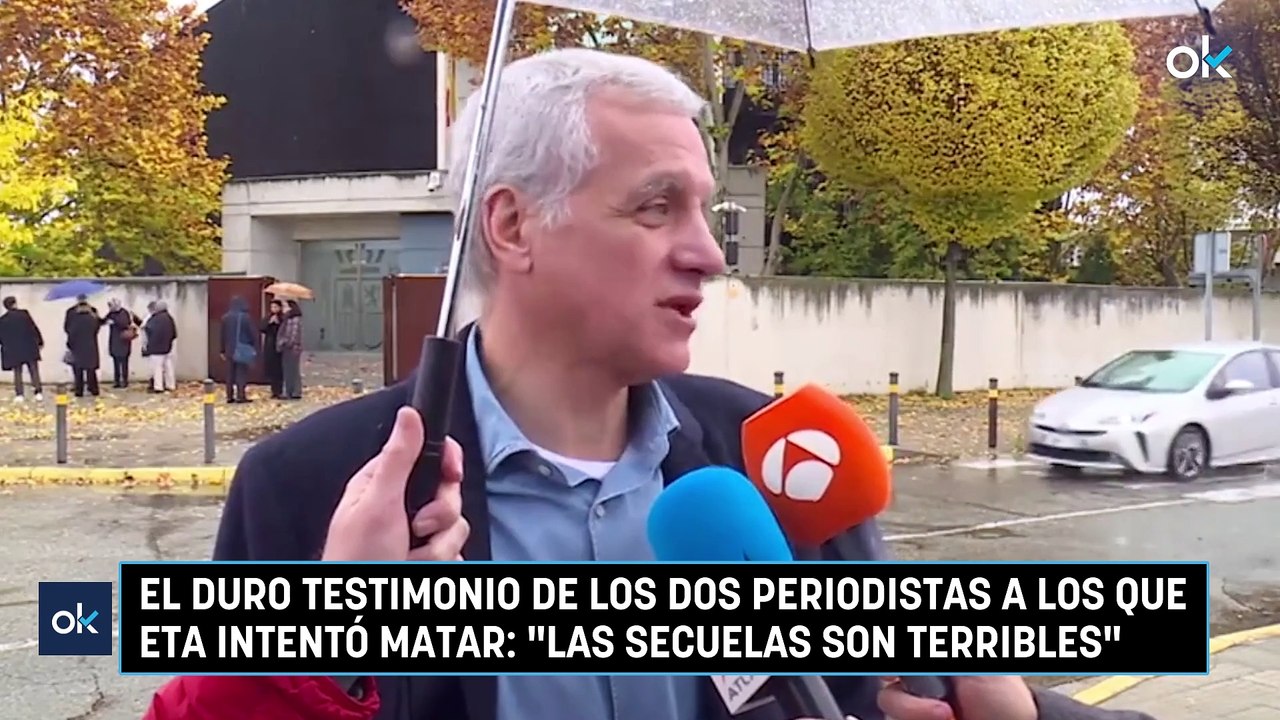 El duro testimonio de los dos periodistas a los que ETA intentó matar: "Las secuelas son terribles"