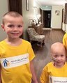 Brother shaves head so his toddler sister wouldn't feel alone when she lost hair to cancer 🥺 #shorts