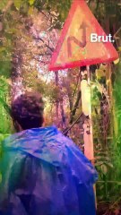 The guy who gives makeovers to tattered signboards