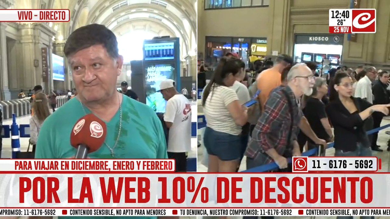 Comenzó la venta de pasajes en tren