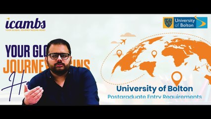University of Bolton Postgraduate Entry Requirements