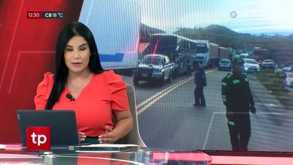 Tránsito considera que el responsable del accidente múltiple es el conductor de uno de los tráileres