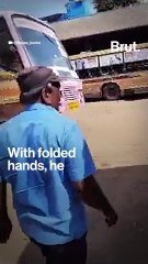 The bus driver who got emotional at his retirement