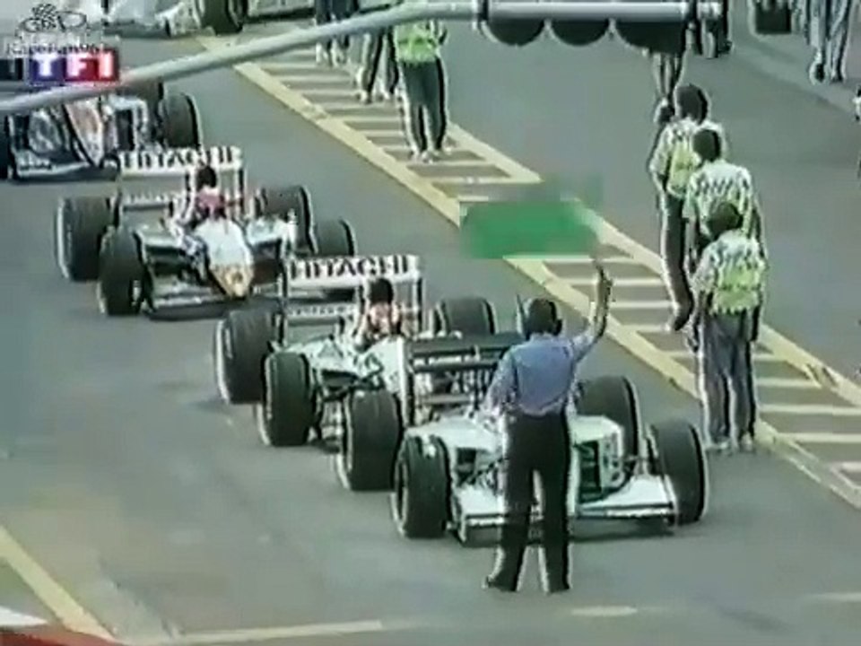 F1 1994_Manche 1_Grande Prêmio do Brasil_Qualifications 2-Meilleurs moments (en français - TF1 - France) [RaceFan96]