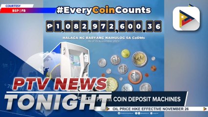 P1.082-B collected from coin deposit machines