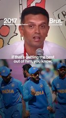 Rahul Dravid on aggression and Virat Kohli