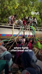 A day inside a South Delhi slum