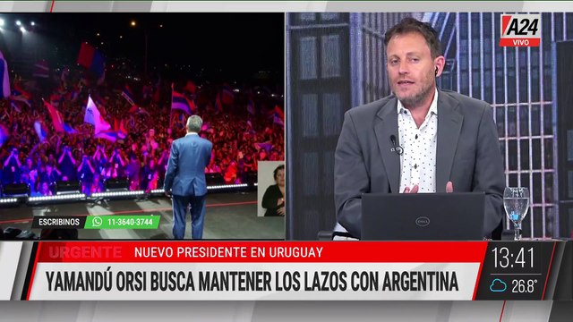 📢 YAMANDÚ ORSI, nuevo presidente de Uruguay: CON JAVIER MILEI LA RELACIÓN DEBE SER LA MEJOR