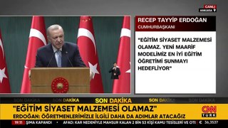 SON DAKİKA HABERİ: Kabine Toplantısı sona erdi! Cumhurbaşkanı Erdoğan'dan önemli açıklamalar