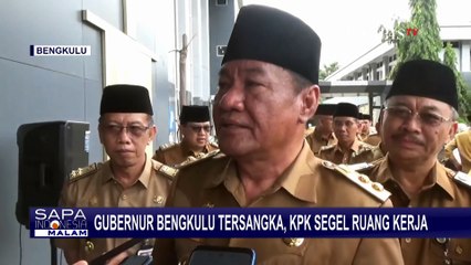 Pasca OTT, KPK Segel Ruang Kerja Gubernur dan Sekda Pemprov Bengkulu