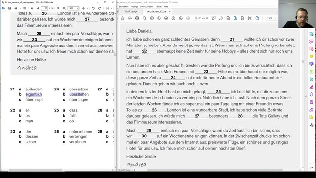 telc Deutsch B2 – Prüfung / 04 / Erklärung und Tipps zu Sprachbausteine Teil 1