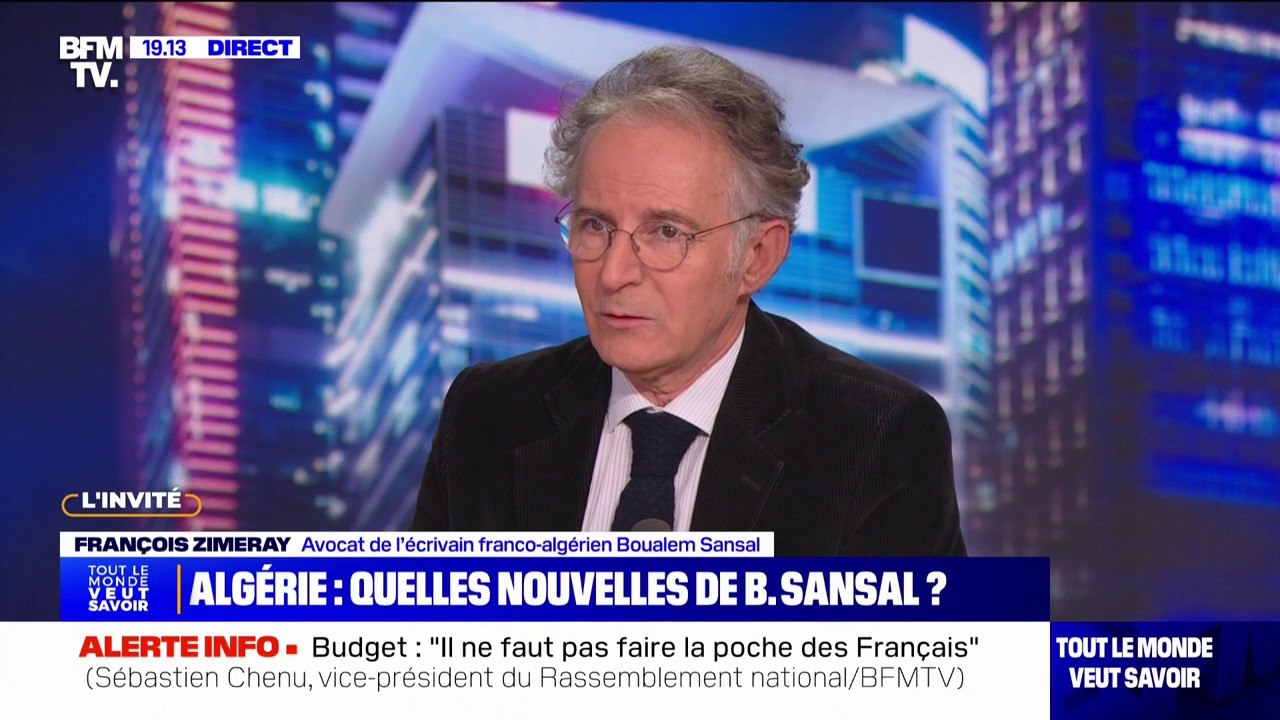 Arrestation de Boualem Sansal: son avocat explique recevoir des "informations contradictoires"