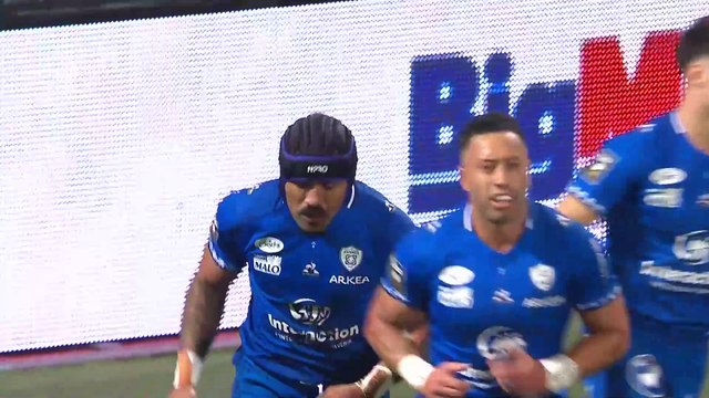 TOP 14 - Essai de Francis SAILI (RCV) - RC Vannes - Union Bordeaux-Bègles