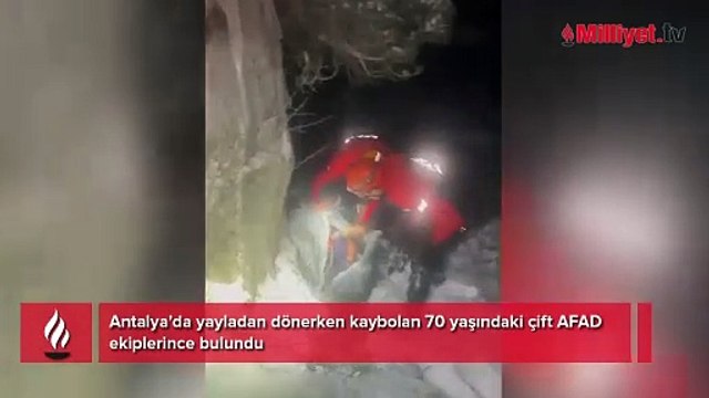 Kar ve tipi nedeniyle kaybolmuşlardı! 70 yaşındaki çiftin imdadına AFAD ekipleri yetişti