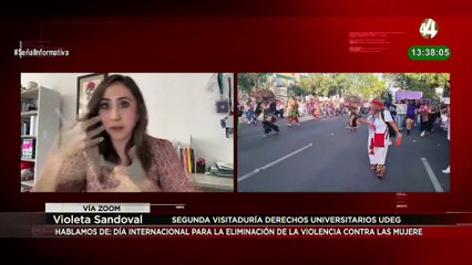 Violeta Sandoval habla sobre el Día Internacional para la Eliminación de Violencia contra mujeres
