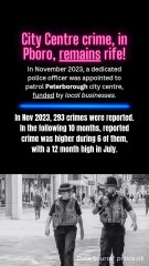 Crime is high in #Ptown centre!