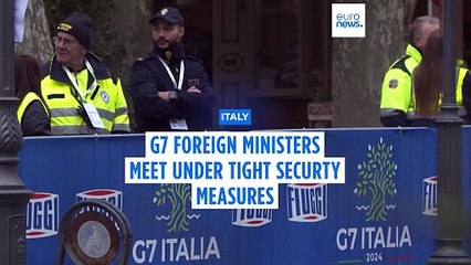 Under tight security measures, G7 foreign ministers focus on Middle East and Ukraine in Italy