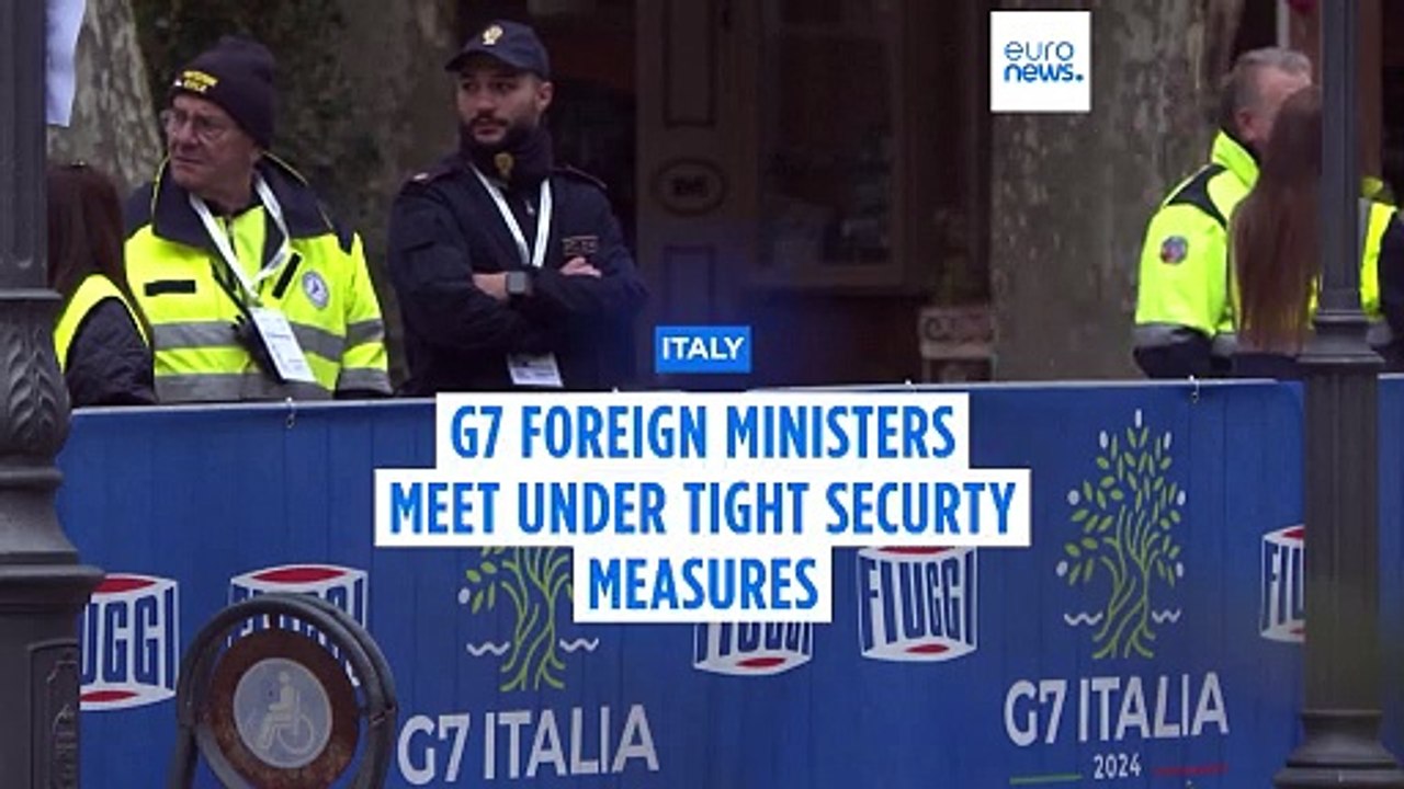 Under tight security measures, G7 foreign ministers focus on Middle East and Ukraine in Italy