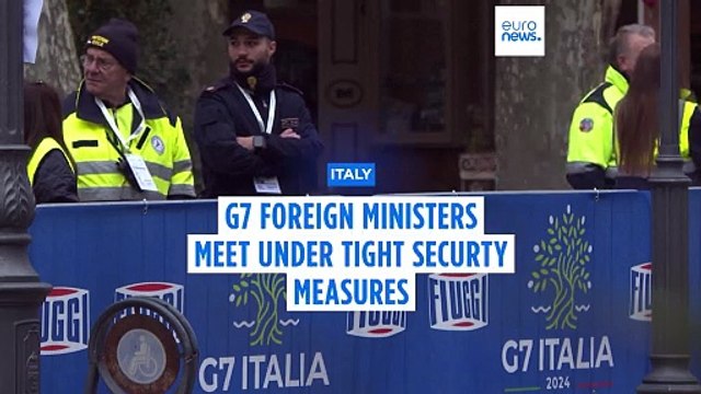 Under tight security measures, G7 foreign ministers focus on Middle East and Ukraine in Italy