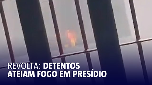 Detentos ateiam fogo em celas após receberem comida estragada