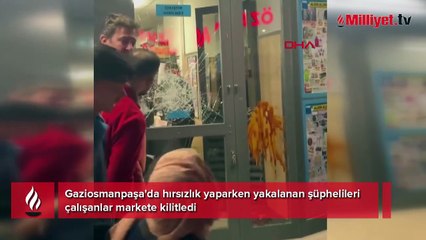 Hırsızlık yaparken yakalandılar! Ortalığı resmen savaş alanına çevirdiler